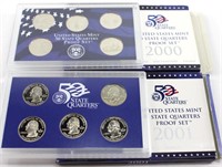 2000 and 2001 State Quarter sets