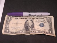 US One Dollar Silver Certificate 1935G