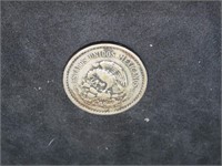 1942 Mexico 10 Centavos Eagle Coin