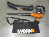 worx brand electric leaf blower - mulcher