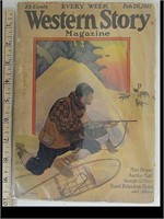 1927 WESTERN STORY MAGAZINE IN PLASTIC WRAP