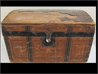 DOLL TRUNK FILLED WITH LATE 1800'S LETTERS. MOSTLY
