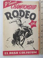 1946 EL PASO COLISEUM CHAMPIONSHIP RODEO PROGRAM