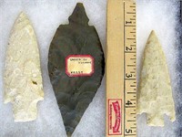 AUTHENTIC PERIOD SPEAR POINTS IN CASE