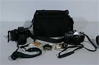 2 Cameras, bag & accessories