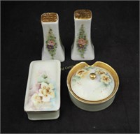 6 Pc Vintage 1940's Nippon & Hand Painted China