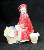 Vtg Rare Royal Doulton Figurine Bonnie Lassie1626