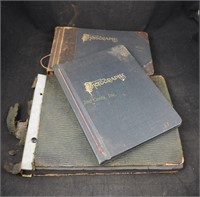 3 Vintage Early 1900's To 40's Large Photo Albums
