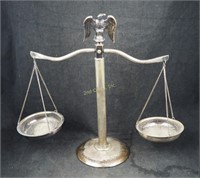15" Rogers Silver Scales Of Justice Collectible