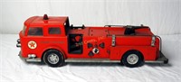 Vtg Large Fire Truck Toy Steel Texaco Fire Chief