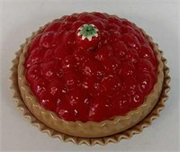 Strawberry pie plate