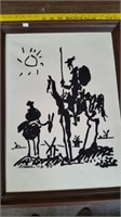 Vintage Pablo Picasso Don Quixote Painting