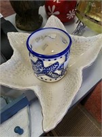 Bowl and starfish home decor