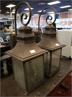 pair of outdoor lamps