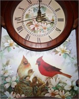 Contemporary Cardinal decorated cuckoo