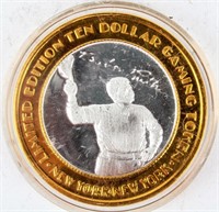 Coins Babe Ruth Casino .999 Silver Token