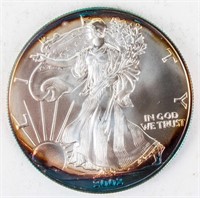 Coin 2002  American Silver Eagle Rainbow Tone