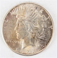 Coin 1928-S Peace Silver Dollar Gem Brilliant Unc.