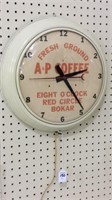 A&P Coffee Adv. Clock (47A)