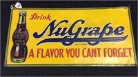Tin Adv. Sign-Drink NuGrape-A Flavor You Can't