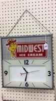 Adv. Midwest Ice Cream Clock-In Working Order