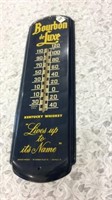Adv. Thermometer-Boubon De Luxe Kentucky Whiskey