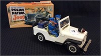 Battery Operated Police Patrol Jeep in Original