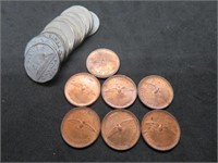 Canada Centennial 1867-1967 Pennies & Nickels