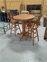 High top table with 3 chairs