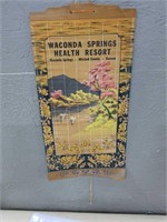 Waconda springs health resort wall hanging