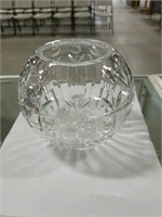 Decorative heavy glass bowl