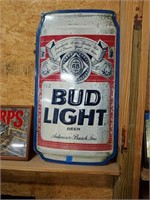 Large bud light beer metal sign