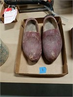 Pair of wooden shoes.