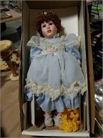 Handcrafted 2 foot tall porcelain doll