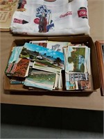 Flat of old postcards