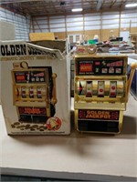 Golden jackpot slot machine for fun.