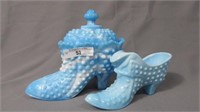 2 Fenton blue swirl shoes as shown