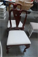 2 Cherry Wood Style Dinning Room Chairs