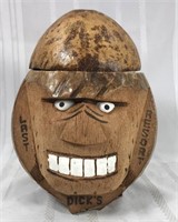 Vintage carved coconut souvenir