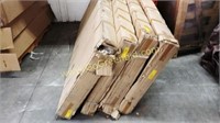LOT OF (5) FAUX CHERRY WOOD DOORS WITH FRAME