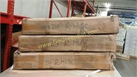 LOT OF 3 CHERRY WOOD COLOR HVAC DOORS WITH FRAMES