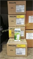LOT OF 25 BOXES OF 6 EACH PHILIPS CFL 14W BULBS