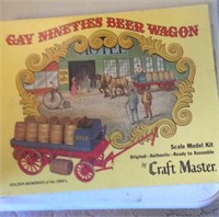 Beer Wagon Model, in sealed package.