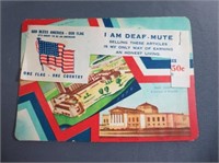 Vintage Deaf-Mute Veterans Needles Handout