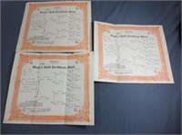 1930 Stahl's Gold Certificate Stocks +