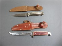 Pair of Vintage Knives w/Sheaths