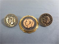 Georgivs VI Coin Pendant & Cufflinks