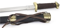 Sword - Brown leather wrapped handle, bronze