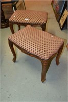 Pair of upholstered stools