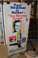 2 original movie posters, 'The Moving Target'